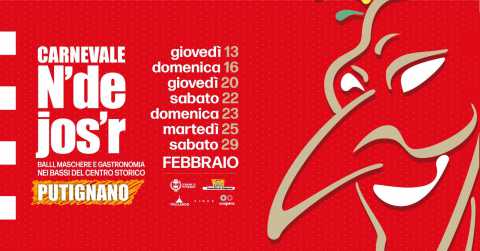 Putignano, ''Carnevale n'de Jos'r'': nel centro storico balli in maschera e degustazioni